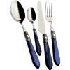 Bugatti - Oxford Servizio Posate 24 Pezzi, Colore Blu/Madreperla