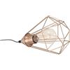 Eglo TARBES Lampada da Tavolo E27. 60 W, Rame, 17.5 x 17.5 x 26.5 cm