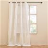 Douceur d'Intérieur, Tenda con occhielli (140 x 280 cm) Naya Naturale, Policotone stampato