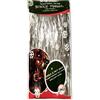 WDS Ghirlanda di 2000 stalattiti argento per albero di Natale, in Mylar lucido vecchio stile 45,7 cm di lunghezza, sicura per bambini e animali domestici, da appendere con ornamenti e decorazioni