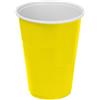 Algon | Set di bicchieri color limone 450cc 10 pezzi - Set bicchieri in plastica resistente e riutilizzabile design moderno ed elegante, ideale per feste ed eventi