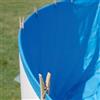 Gre SP5550F Liner Blu per Piscina Rotonda Elevata, Sistema Overlap, Misure 550 x 120 cm