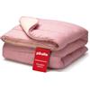 Pikolin Home - Piumino Reversibile 300 gr - Imbottitura Nordica Bicolore - Per Lettino da 60 - Tocco Piuma, Caldo, Traspirante, Colore Malva/Bianco, 100 x 120 cm