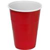 Algon | Set di bicchieri rossi 450cc 10 pezzi - Set bicchieri in plastica resistente e riutilizzabile design moderno ed elegante, ideale per feste ed eventi