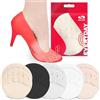 SULPO 5 paia Cuscinetti metatarsali donna e uomo - Cuscinetti per l'avampiede per le vesciche - Cuscinetti per piedi per tacchi alti - Traspirante - Ammortizzanti - Riutilizzabile - Mix / 5 Colori