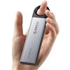ORICO 256 GB SSD esterno fino a 1050MB/s, unità a stato solido portatile con design a fori pendenti, cavo USB C e A 2 in 1, archiviazione affidabile per smartphone, tablet e laptop Type-C - C10