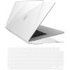 Natbok Custodia Cover MacBook Air 13.6 Pollici M3 2024/2022/A2681 M2/A3113 M3,Anti-ingiallimento Rigide Protection Cover + TPU Tastiera Cover Protettivo Cover MacBook Air 13.6 M3,Trasparente