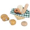 Janod Cestino per panetteria in Legno, Cestino per Pasticceria, 6 Accessori realistici per Il Tavolo da Pranzo, Complemento Ottime per la Cucina del Bambino, Sviluppo dell'immaginazione da 3 Anni