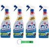Beni Culinari 4x ACE Sgrassatore Universale,Profumo di Lime e Menta Piperita - Rimuove fino al 100% del Grasso Incrostato - Spray 600ml + Portachiavi Beni Culinari in Omaggio