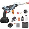 Yaasier Idropulitrice a Batteria, 48 V Max 90 Bar Idropulitrice Portatile con Ugello Multispruzzo 6 in 1, Tubo da 5M, Lancia di Prolunga, Strumento per La Pulizia Dell'auto da Esterno