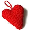 Generic Cuore Rosso da Appendere Decorazione Natalizia in lana Regalo San Valentino per Lei o Lui
