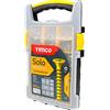 TIMCO Solo Viti per legno - Vassoio misto - svasato - Oro - 1200 viti