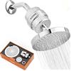 ADOVEL Soffione doccia ad alto rendimento e filtro per acqua dura, filtro doccia a 15 stadi rimuove cloro e sostanze nocive, soffione doccia addolcitore d'acqua per bagno, doccia a pioggia, 1