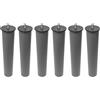 Somnia Descanso - Set di 6 gambe da 27 cm di altezza rotondi metallici per rete o base tappezzata, robusti e stabili