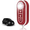 TOOMUME Cover Chiave, Guscio Chiave Adatto per Fiat 500 Punto Bravo Brava Panda Abarth Doblo Ducato Idea Linea Ulysse Tipo Lancia Ypslon Delta Musa, Custodia Chiavi Telecomando Copri Chiavi - Flip Key