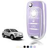 TOOMUME Cover Chiave TPU, Custodia Chiave Adatto per Fiat 500X Tipo Toro Argo Cronos Nuovo Doblo Egea Freedom Grazie Dodge Neon, Copri Chiavi Guscio Chiave Auto Telecomando - Flip Key