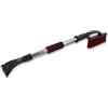 ToM PaR Spazzola e Raschiaghiaccio per Ghiaccio 2 in 1 | Robusta Maniglia in Alluminio | Impugnatura Morbida ed ergonomica | Scopa-Raschietto per Pulizia Auto da Neve | Lunghezza: 75 cm | Rosso