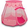 Selonis Tenda 105X90 Castello Con Palline Colorate Per Bambini, Rosa