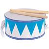 Goki 61898 - Tamburo in Legno, Ø 20,3 cm, Altezza 10 cm, con Tracolla Regolabile, Strumento Musicale Adatto ai Bambini
