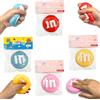 Ludihive Squishy, 4 Pezzi Giocattoli da Spremere Chicchi di Cioccolato, Squeezy Fidget, Kawaii Animali Squishy, Suitable Adults