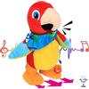 Hopearl Talking Parrot Repeats What You Say Pappagallo Parlante che Ripete la Voce e Cammina, Giocattolo Elettrico Interattivo, Peluche Animato Regalo Compleanno, Rosso, 20 cm