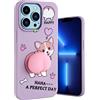 Yoedge Compatibile per Huawei P20 Lite Cover con 3D Cartone Carino Disegni 5,84, Custodia Protettiva Ultra Sottile in Silicone TPU Erba Viola Antiurto Flessibile Bumper Case, Corgi 1