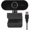 Goshyda Webcam HD 1080P, webcam per computer PC USB con microfono Videocamera per computer desktop HD Videocamera per desktop per live streaming, chat video, conferenze(nero)