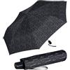 Knirps Ombrello tascabile Slim Duomatic, Domino nero, 90 cm