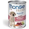 Generico Monge Fresh Cane, alimeno completo per cani cuccioli monge fresh gusto VITELLO con ORTAGGI | 24 scatolette da 400 grammi l'una.