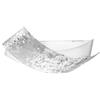 G.E.A. Luce Plafoniera Gea Luce Camilla Pm E27 Vetro Decorato Lampada Soffitto Moderna Interno, Foglia argento