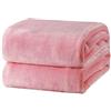 Corredocasa Plaid Invernale in Caldo e Morbido Pile con Retro ad Effetto Agnellato per Letto e Divano Tinta Unita (Rosa, 160x210)