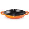 Le Creuset Grill rotondo profondo Evolution in ghisa vetrificata, 25 cm, Arancio, 20208250900422