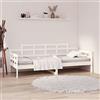 Tidyard Dormeuse in Legno,Struttura Letto,Divano Letto,Divano Letto Singolo,Divano Letto Scomparsa,Divano Letto in Legno,Divano Letto con Doghe in Legno, Bianco 90x200 cm Legno Massello