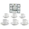 General Trade Set 12 Tazzina Da Caffè in Porcellana Con Piattino Profilo Oro 9 Cl