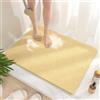HITSLAM Tappetino Doccia Antiscivolo, 80x60cm Tappetino Vasca Antiscivolo da Bagno con scarico, Morbido PVC Luffa Tappetino Bagno, Asciugatura rapida, Beige