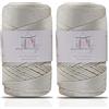 Makromecity 2 fili di filato macramè, 2 mm x 230 m, di alta qualità, in poliestere, macramè, in polipropilene, per decorazioni per la casa, piattino, borsa a tracolla, runner per ciuccio, 20 colori