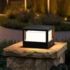 ACMHNC Luce Solare Pilastro Giardino, LED Lampioncini da Giardino Esterno con Sensore Crepuscolare, Lampione Solare da Esterno Ip65, Luce solari colonna, Bianco Caldo