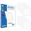 CLAR HYBEC - Faretto a LED quadrato da incasso, faretto a LED da incasso quadrato da 20 W (pacchetto 10)