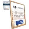 CABBEL Cornice 40x60 cm, Rovere, robusta cornice in legno MDF, vetro Plexi infrangibile, da appendere, ideale
