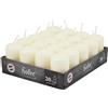 Hofer Candele Avorio a Colonna - 4 x 7 cm - Set di 20 Candele Decorative Cilindriche - Cera Colore Avorio - Lunga Durata di 11 Ore - Antigoccia - Non Profumate - Qualità RAL