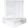 MediaRange Custodia Singola Trasparente Clear Jewel Case 10,4mm per DVD o CD custodie singole BOX24