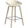 Hay - Sgabello bar About a stool - Beige - Rovere saponato - Designer Hee Welling