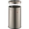 WESCO Big Ash - Posacenere stabile con tetto, in lamiera d'acciaio verniciata a polvere, volume 120 litri, fissaggio interno per sacchetti dei rifiuti, filtro rimovibile