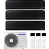 Samsung CONDIZIONATORE SAMSUNG WINDFREE BLACK TRIAL SPLIT 9000+9000+9000 BTU INVERTER R32 AJ052 A++ WIFI