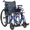Wimed Carrozzina standard ad autospinta Millenium III Wimed per disabili e anziani con telaio pieghevole