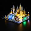 YEABRICKS Luce LED per Lego-76419 Harry Potter Hogwarts Castello e giardini Modello di blocchi (set di lego non incluso)
