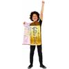 amscan 9916196 - Costume ufficiale Roald Dahl Golden Ticket Wonka Bar Giornata Mondiale del Libro per bambini Età: 3-7 anni