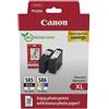 Canon PG-585XL/CL-586XL PVP cartuccia d'inchiostro 2 pz Originale Resa elevata (XL) Nero, Ciano, Magenta, Giallo
