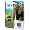 Epson Cartuccia originale Epson C13T24324010 24 XL Elefante CIANO 740 pagine per Stampanti: Epson EXPRESSION PHOTO XP-55, Epson EXPRESSION PHOTO XP-65, Epson EXPRESSION PHOTO XP-750, Epson EXPRESSION PHOTO XP-760, Epson EXPRESSION PHOTO XP-850, Epson …