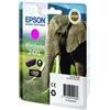 Epson Cartuccia originale Epson C13T24334010 24 XL Elefante MAGENTA 740 pagine per Stampanti: Epson EXPRESSION PHOTO XP-55, Epson EXPRESSION PHOTO XP-65, Epson EXPRESSION PHOTO XP-750, Epson EXPRESSION PHOTO XP-760, Epson EXPRESSION PHOTO XP-850, Epson …